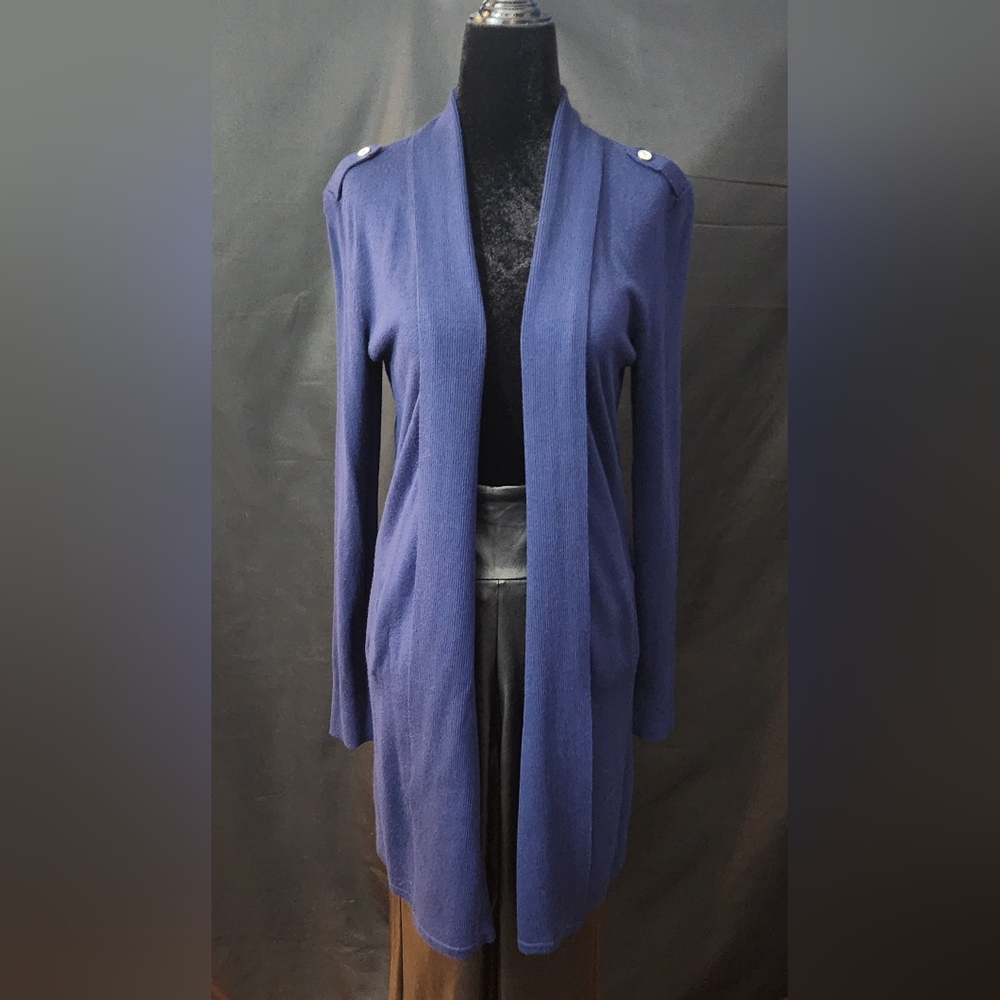 White House Black Market Open-Front Longline Cardigan Size XS/S